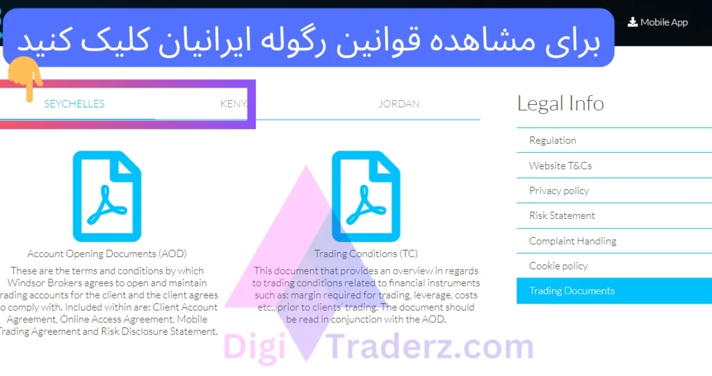 قوانین بروکر ویندزور، قوانین ویندزور