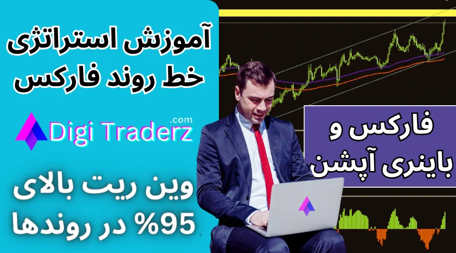 آموزش استراتژی خط روند در باینری آپشن و فارکس [با وین ریت بالا]