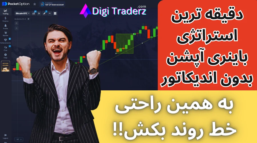 دقیق ترین استراتژی باینری آپشن بدون اندیکاتور [با کمک خط روند]