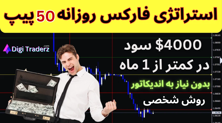 استراتژی فارکس روزانه 50 پیپ ⭐استراتژی روزانه 50 پیپ بدون اندیکاتور