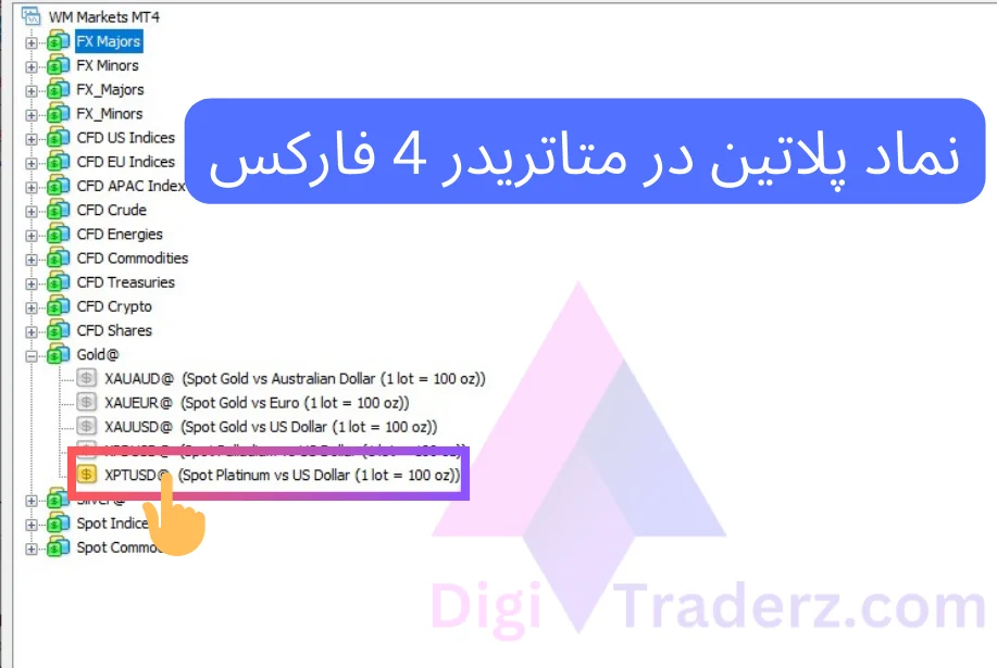 نماد پلاتین در فارکس