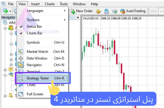 استراتژی تستر متاتریدر 4