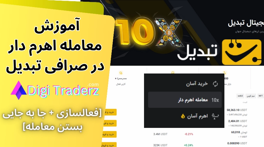 معامله اهرم دار تبدیل (Leverage) 💰معامله اهرم دار در صرافی تبدیل