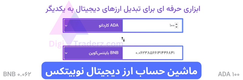 ماشین حساب ارز دیجیتال نوبیتکس