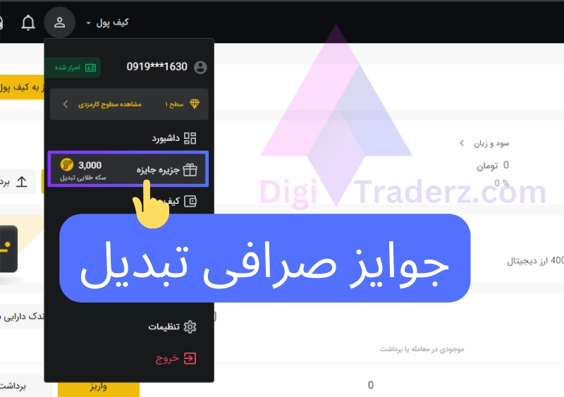 جوایز صرافی تبدیل