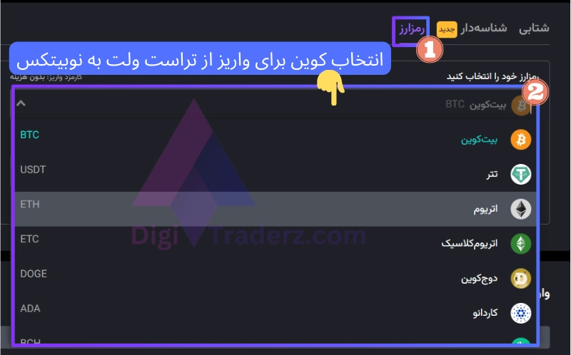 آموزش انتقال از تراست ولت به نوبیتکس