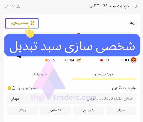 شخصی سازی سبد تبدیل