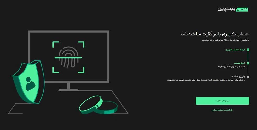 پنل درخواست وام با پشتوانه ارز دیجیتال در بیت پین